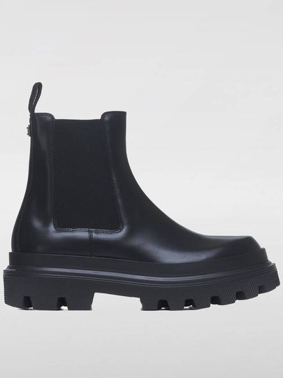 Men's Leather Chelsea Boots Black - DOLCE&GABBANA - BALAAN 2