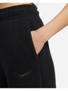 Fleece Pants DV4362 010 Black WOMENS S M Asian Fit - NIKE - BALAAN 3