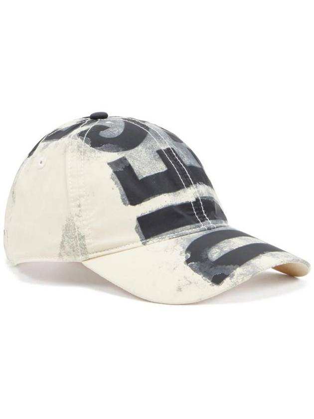 C Ewan Logo Print Base Ball White - DIESEL - BALAAN 1