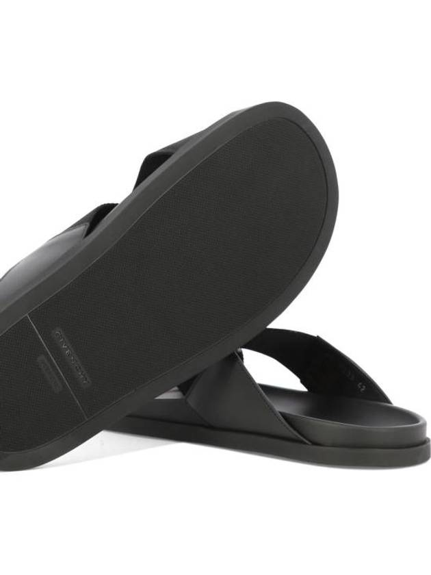 Cross Strap Sandal Slippers Black - GIVENCHY - BALAAN 6