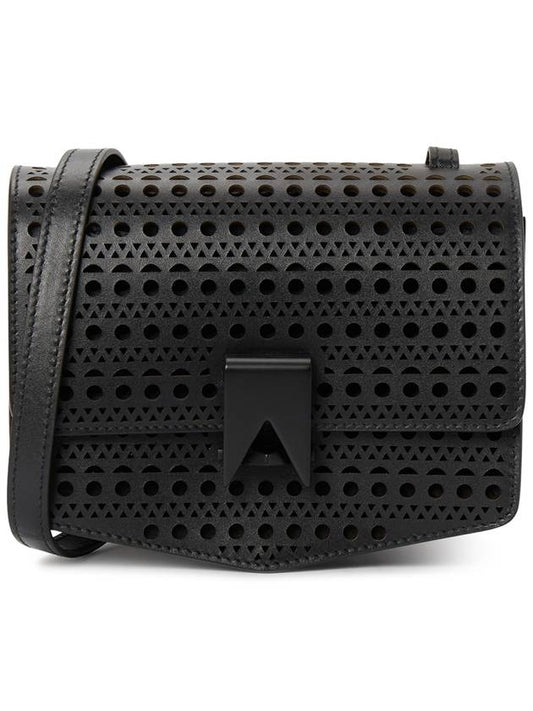 Le Papa Small Calfskin Shoulder Bag Black - ALAIA - BALAAN 2