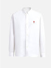 De Coech Long Sleeve Shirt White - AMI - BALAAN 2