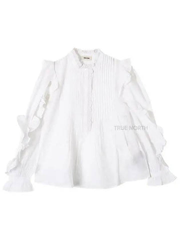 Women WWSH00007 Timmy Tunic Lace Blouse White 1059864 - ZADIG & VOLTAIRE - BALAAN 1