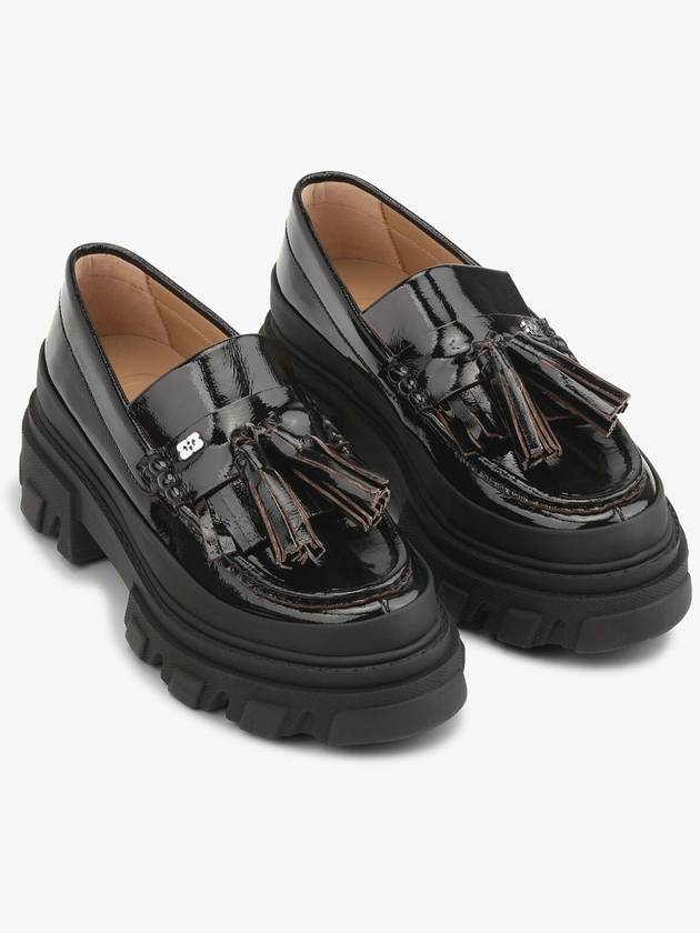 Tassel Detail Loafers Black - GANNI - BALAAN 2