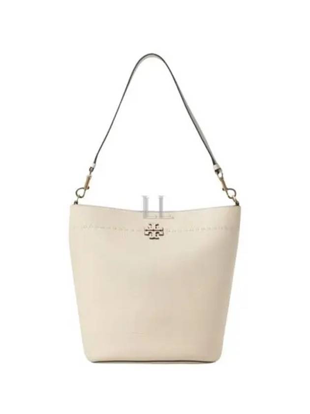 McGraw Logo Bucket Bag Beige - TORY BURCH - BALAAN 2