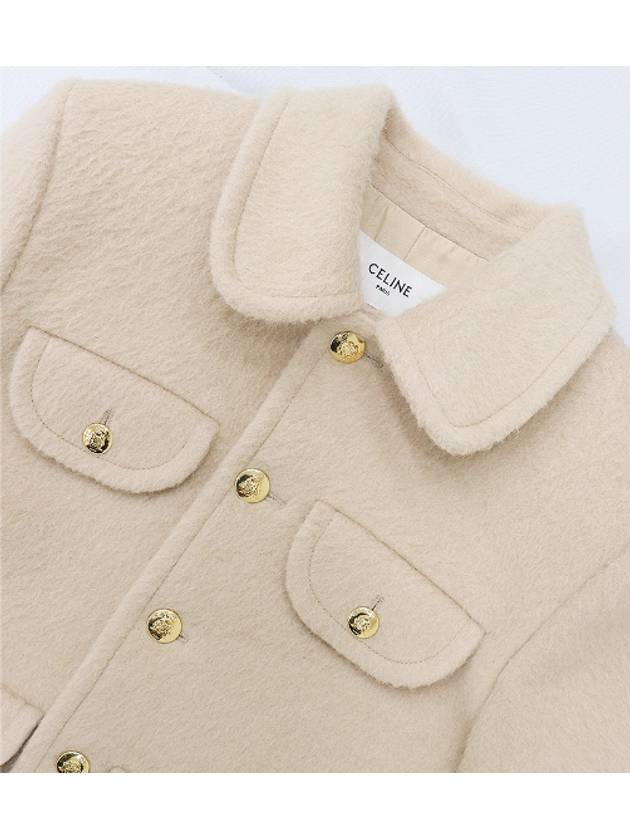 Beige gold button jacket - CELINE - BALAAN 5