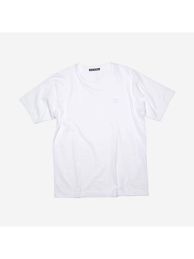 Studios Men's Nash Face Crewneck Short Sleeve T-Shirt White - ACNE STUDIOS - BALAAN 2