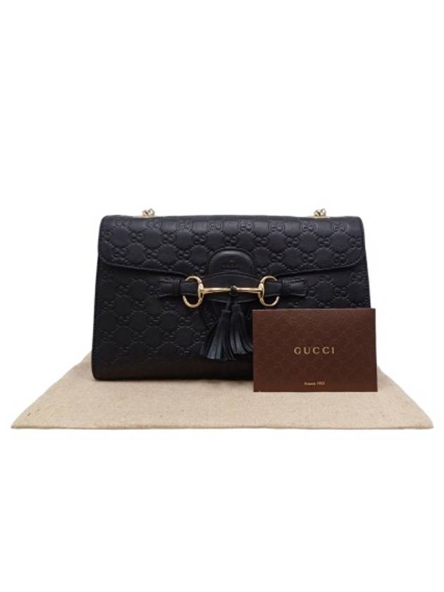 295402 Horsebit tassel detail Emily shoulder bag - GUCCI - BALAAN 10