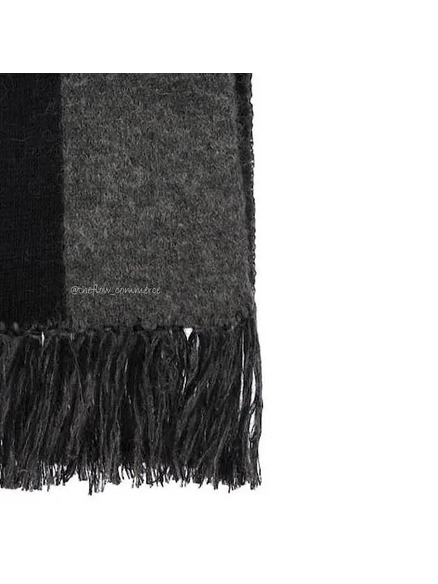 668797 3YI68 1061 Bicolor jacquard muffler - SAINT LAURENT - BALAAN 7