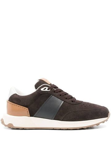 Tod'S Brown Leather Sneakers - TOD'S - BALAAN 1