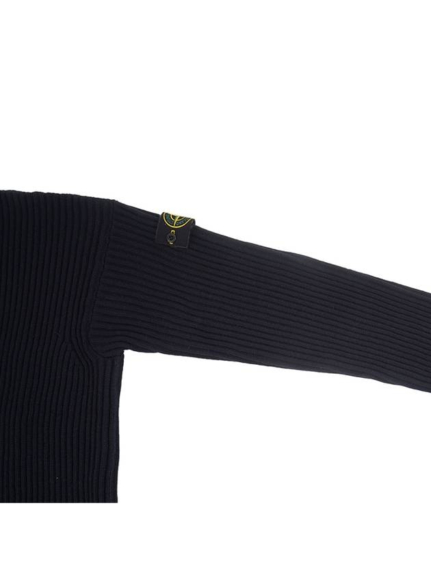 Compass patch ribbed knit sweater 7915538C2 - STONE ISLAND - BALAAN 6