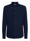 Andrew Cashmere Silk Long Sleeve Shirt Navy - LORO PIANA - BALAAN 2