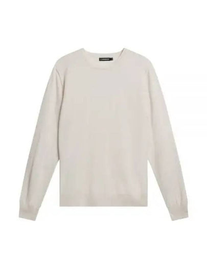 Lyle Merino Crew Neck Knit Top Cloud White - J.LINDEBERG - BALAAN 2