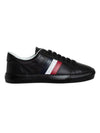 Men's New Monaco Low Top Sneakers Black - MONCLER - BALAAN 1