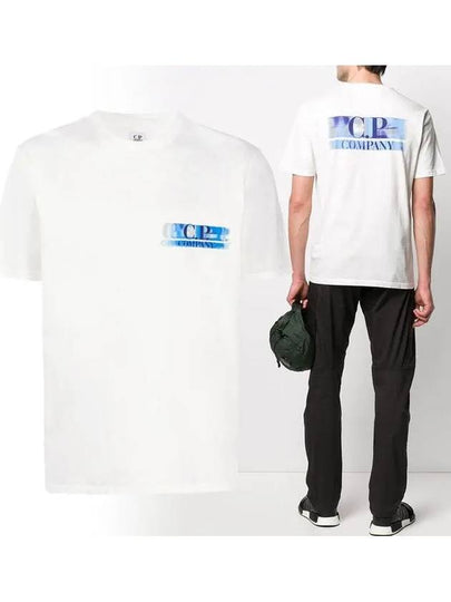 Hologram Logo Print Short Sleeve T-Shirt White - CP COMPANY - BALAAN 2