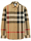 Check Cotton Long Sleeve Shirt Archive Beige - BURBERRY - BALAAN 2