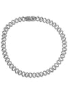 Silver Cubic Necklace Iced Cuban Chain No 2 NEC - BASSCLEF - BALAAN 1