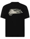 GFX Brush Logo Short Sleeve T-Shirt Black - Y-3 - BALAAN 4