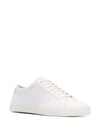 Men's Andy Leather Low Top Sneakers White - SAINT LAURENT - BALAAN 5