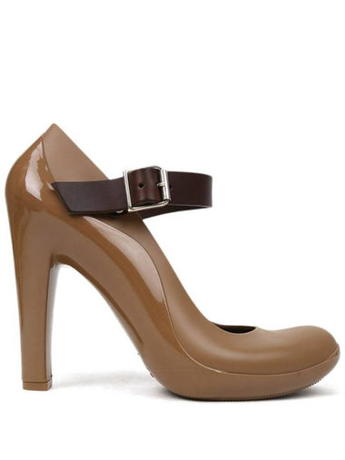 Leather Strap Pumps Brown - MARNI - BALAAN 1