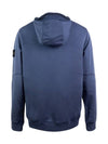 Wappen Patch Hooded Half Zip Up Anorak Blue - STONE ISLAND - BALAAN 3