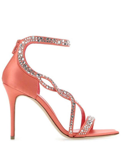 crystal wrap sandal heel pink - ALEXANDER MCQUEEN - BALAAN 2