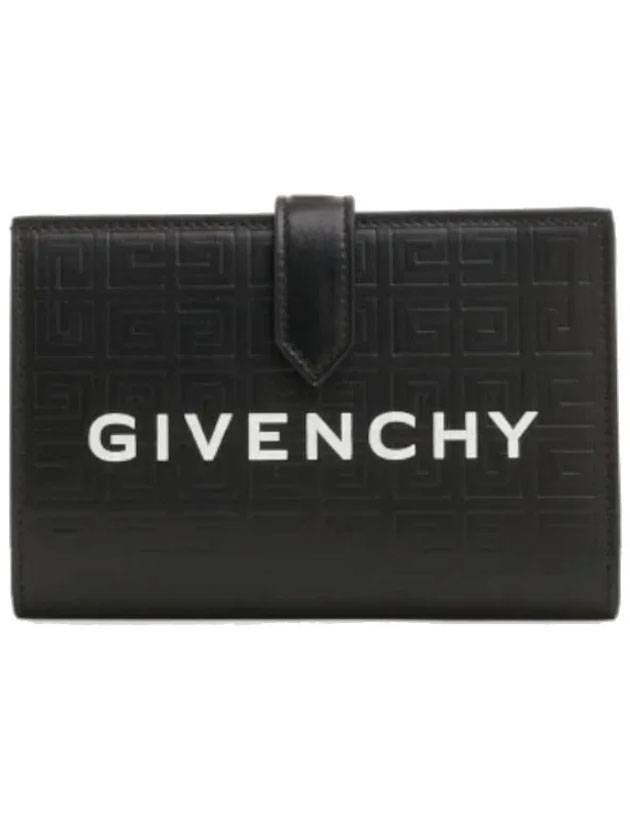 G Cut 4G Leather Card Wallet Black - GIVENCHY - BALAAN.