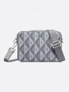 CD Diamond Canvas Zipped Pouch Bag Grey - DIOR - BALAAN 2