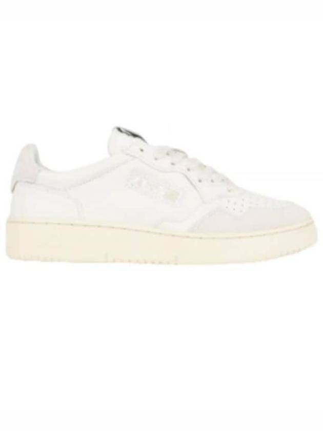 Suede Leather Low Top Sneakers White - AUTRY - BALAAN 2