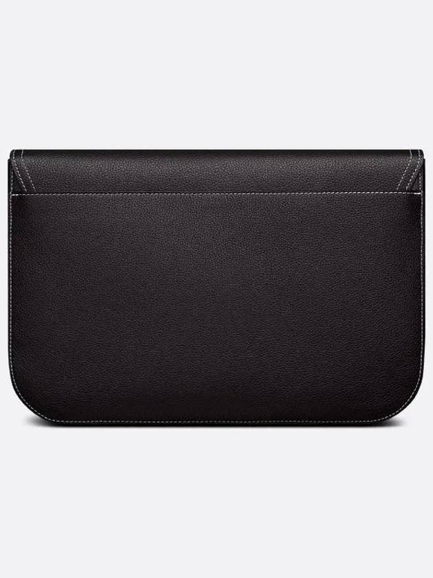 Saddle A4 Grained Calfskin Pouch Black - DIOR - BALAAN 5