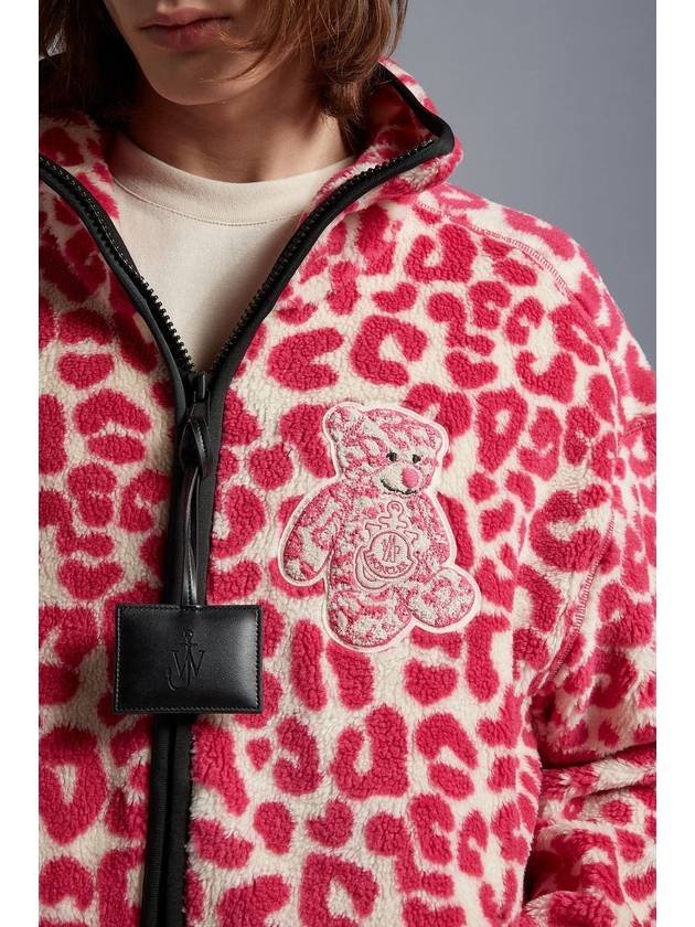 Teddy Zip-Up Jacket White Pink - MONCLER - BALAAN 7