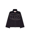 J Vatel Piped Oval D Taslan Jacket Black - DIESEL - BALAAN 2