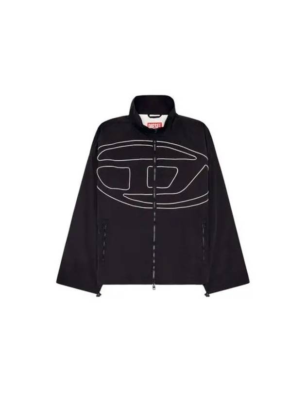 J Vatel Piped Oval D Taslan Jacket Black - DIESEL - BALAAN 2