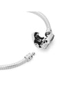 Moments Sparkling Infinity Heart Clasp Snake Chain Bracelet Silver - PANDORA - BALAAN 5