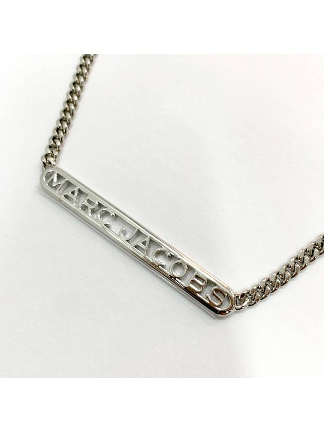 Logo Chain Necklace Silver - MARC JACOBS - BALAAN 4