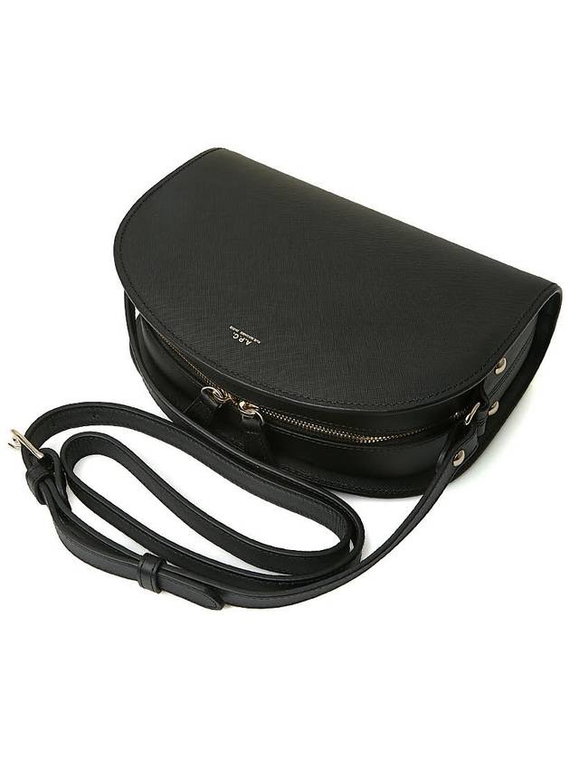 Women's Demil Lune Half Moon Shoulder Cross Bag Black - A.P.C. - BALAAN 5