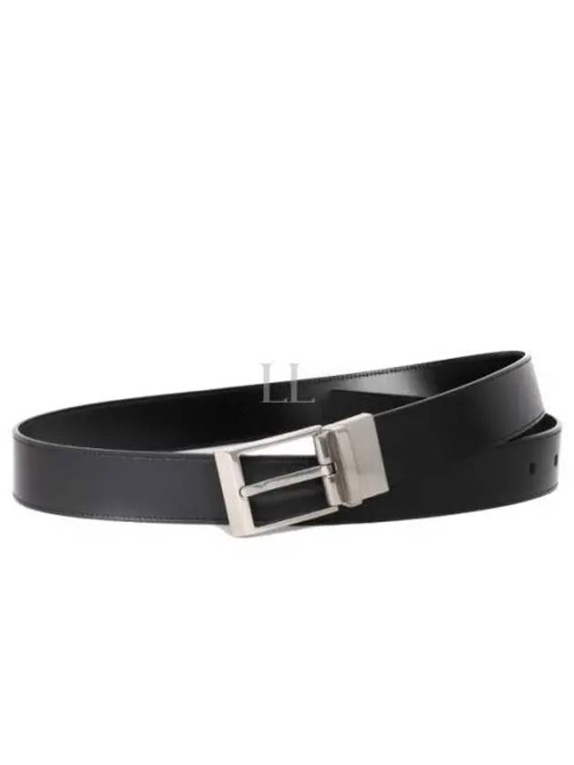 Dress Shiffie 35 Leather Belt Black - BALLY - BALAAN 2