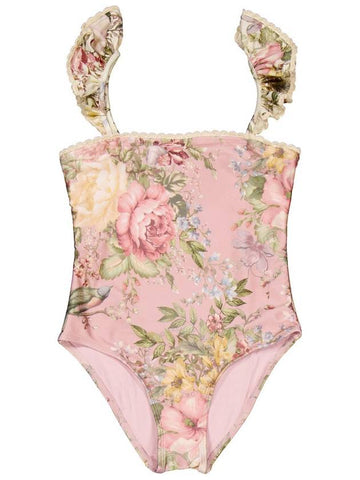 Zimmermann Girls Floral Print Swimsuit Size 6Y - ZIMMERMANN - BALAAN 1