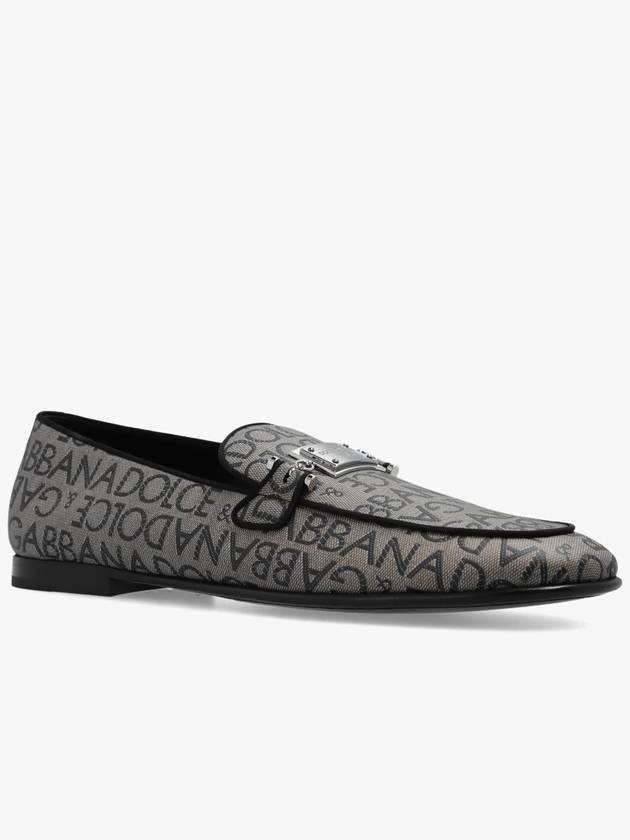 logo print loafers gray - DOLCE&GABBANA - BALAAN 5