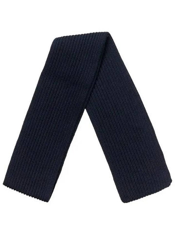 ribbed wool short muffler navy blue SCARF NAVYBLUE - ANDERSEN-ANDERSEN - BALAAN 1
