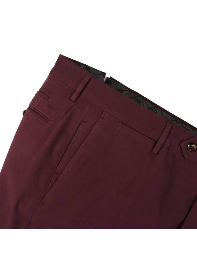 Skinny fit burgundy stretch cotton pants - PT TORINO - BALAAN 6