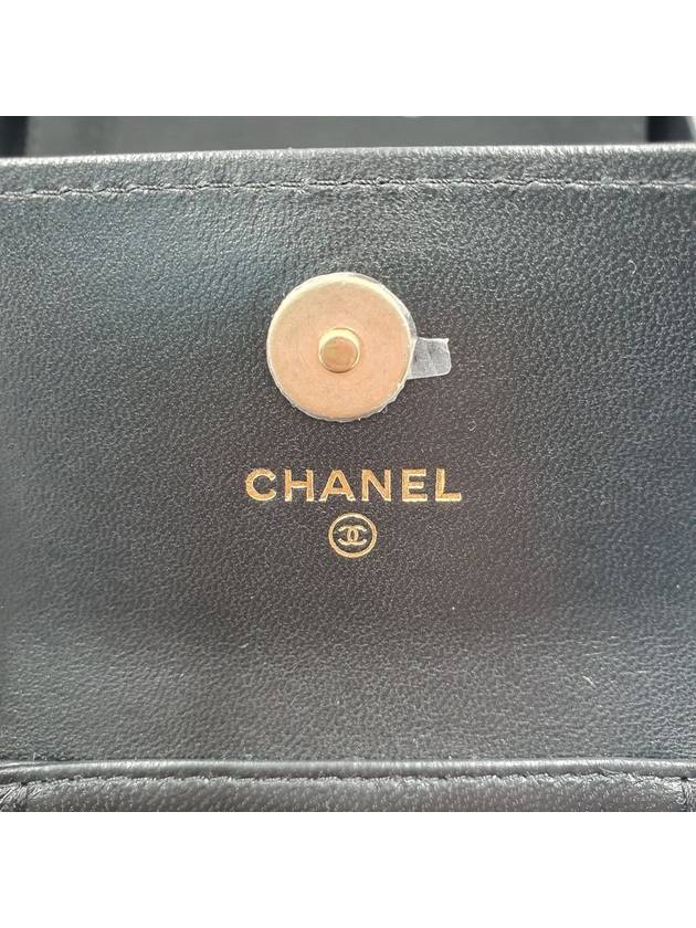 CC logo gold chain mini cross bag black - CHANEL - BALAAN 9