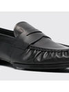 Smooth Calf Leather Loafers Black - TOD'S - BALAAN 4