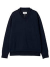 Men's 4 Stitch Elbow Patch Knit Top Navy - MAISON MARGIELA - BALAAN 1