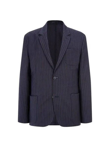 Striped pattern stretch jacket navy - PAUL SMITH - BALAAN 1