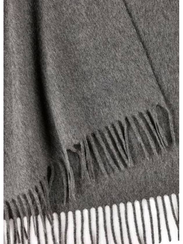 Grande Unita Cashmere Scarf Grey Melange - LORO PIANA - BALAAN 6