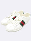 Gucci 387993 White Color Leather Green Red Three Stripes Detail Ace Snake Pattern Lace Up Women s Sneakers 35 - GUCCI - BALAAN 5