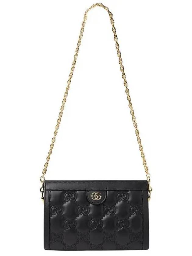 Women's GG Matelasse Leather Small Shoulder Bag Black - GUCCI - BALAAN 3