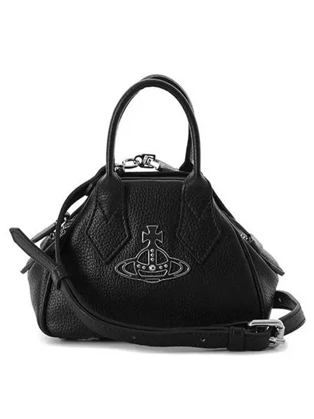 Yasmine Small Tote Bag Black - VIVIENNE WESTWOOD - BALAAN 2