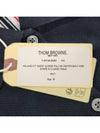 Classic Pique Center Back Stripe Relaxed Fit Short Sleeve Polo Shirt Navy - THOM BROWNE - BALAAN 10